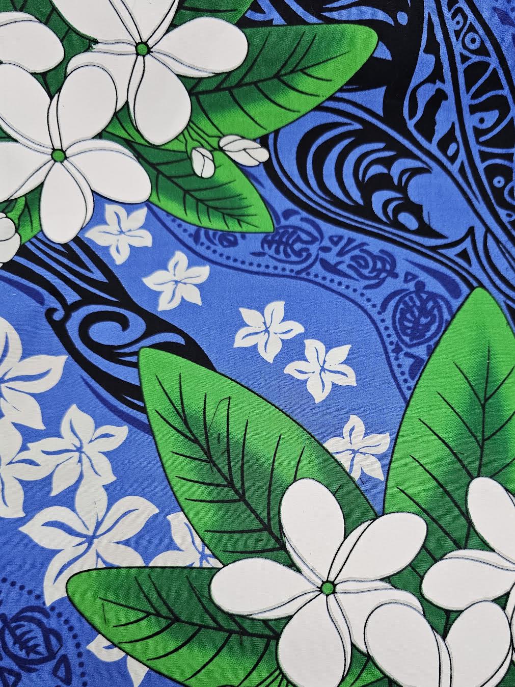 Plumeria cluster tribal - cotton
