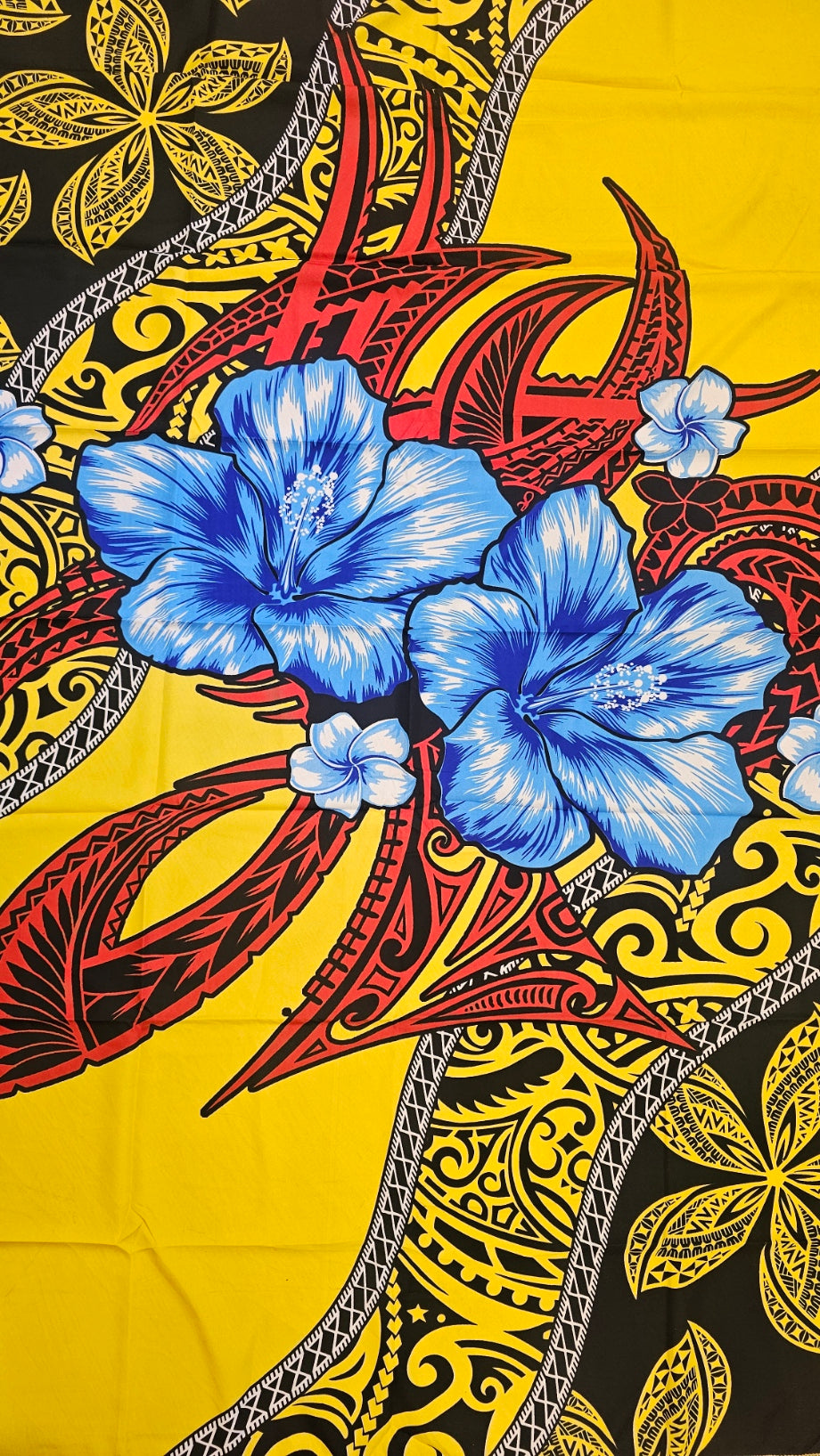 Hibiscus & Tribal Print Sarong / Pareu