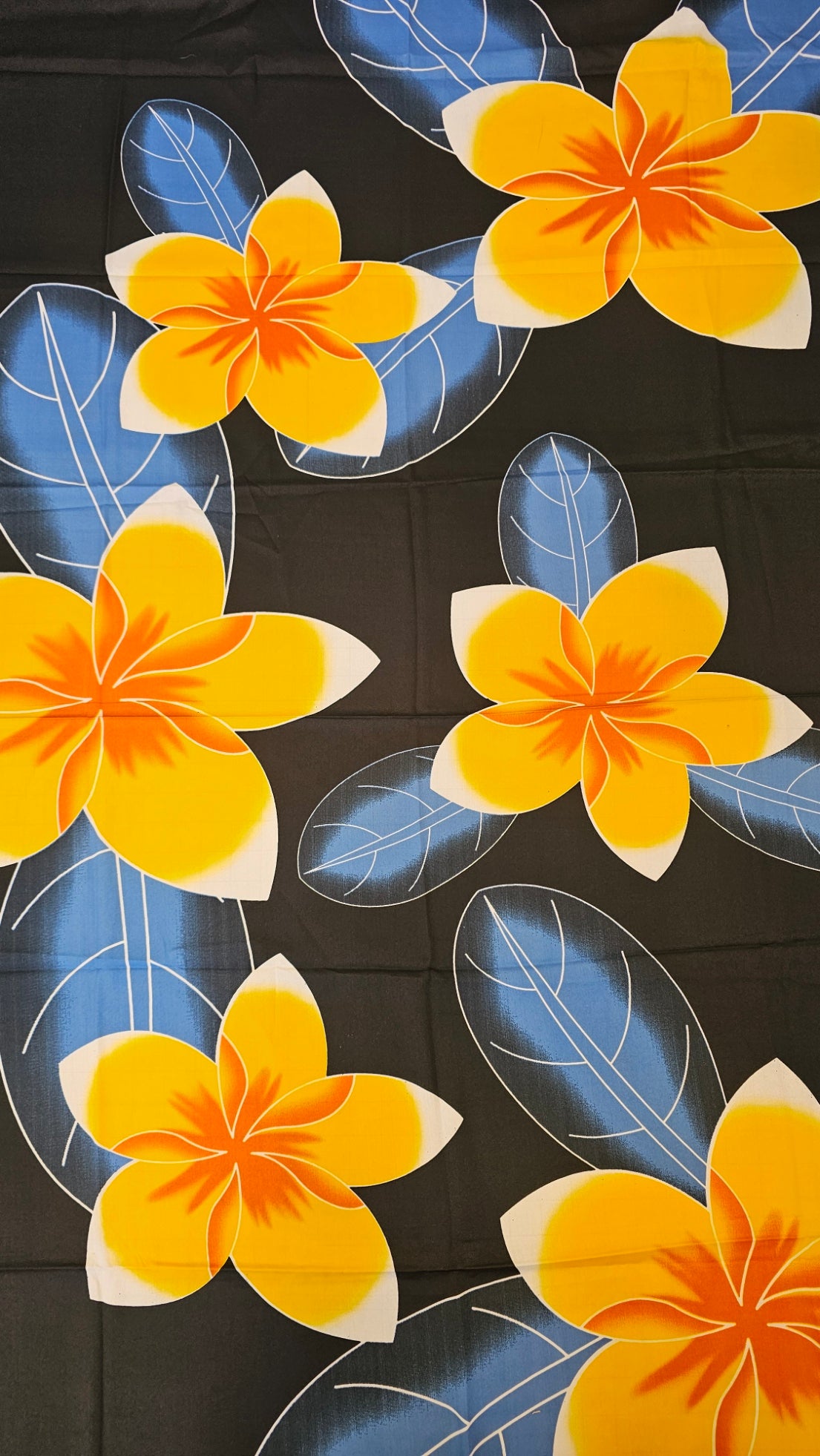 Plumeria & Leaf Sarong
