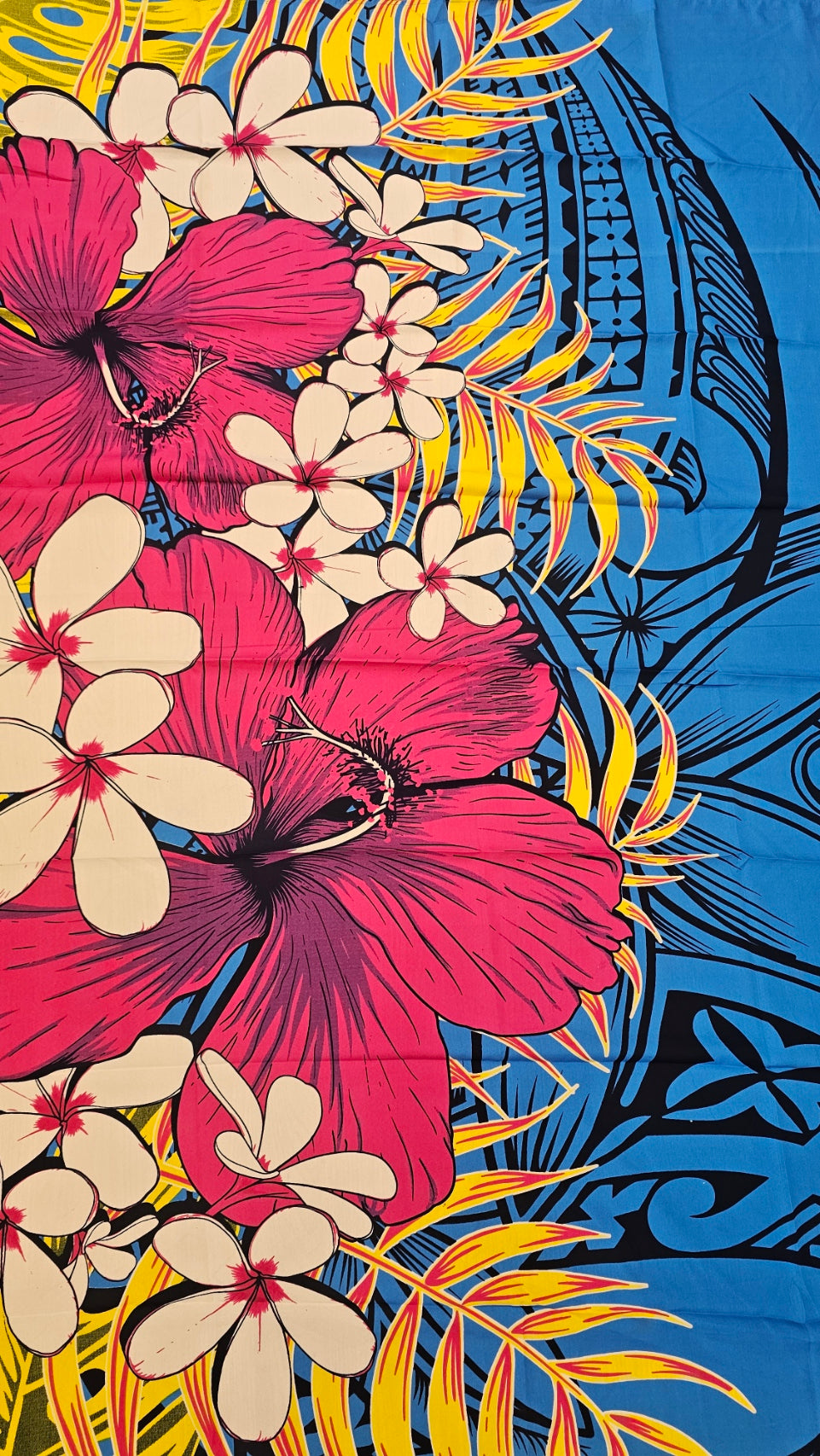 Hibiscus & Plumeria Tribal Sarong
