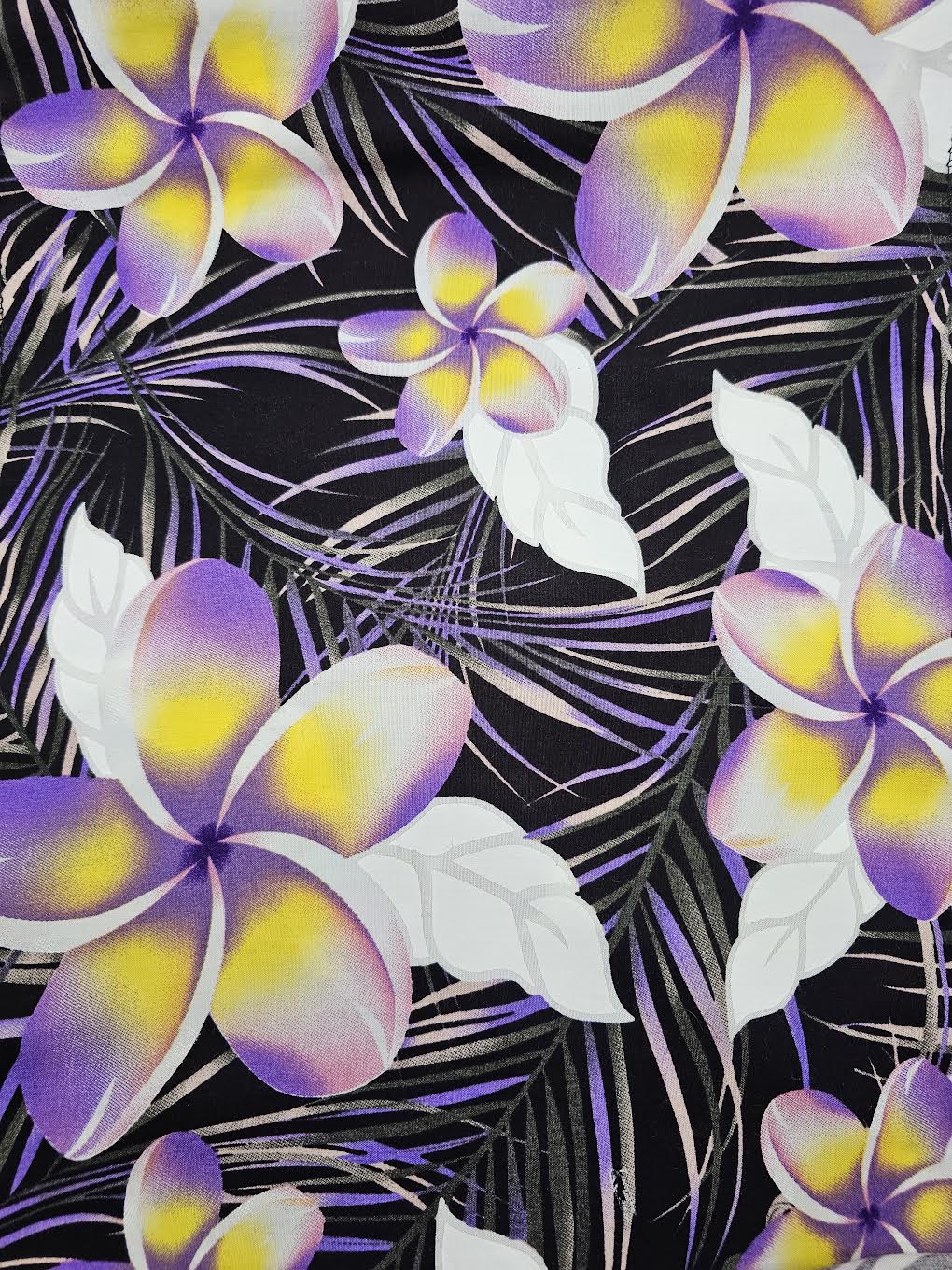 Plumeria Palm - poly cotton