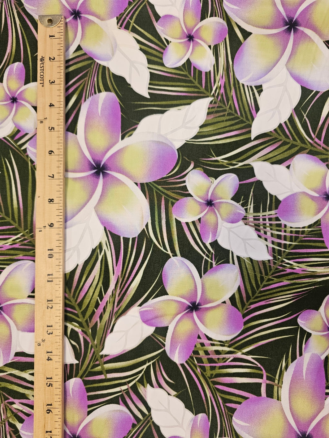Plumeria Palm - poly cotton